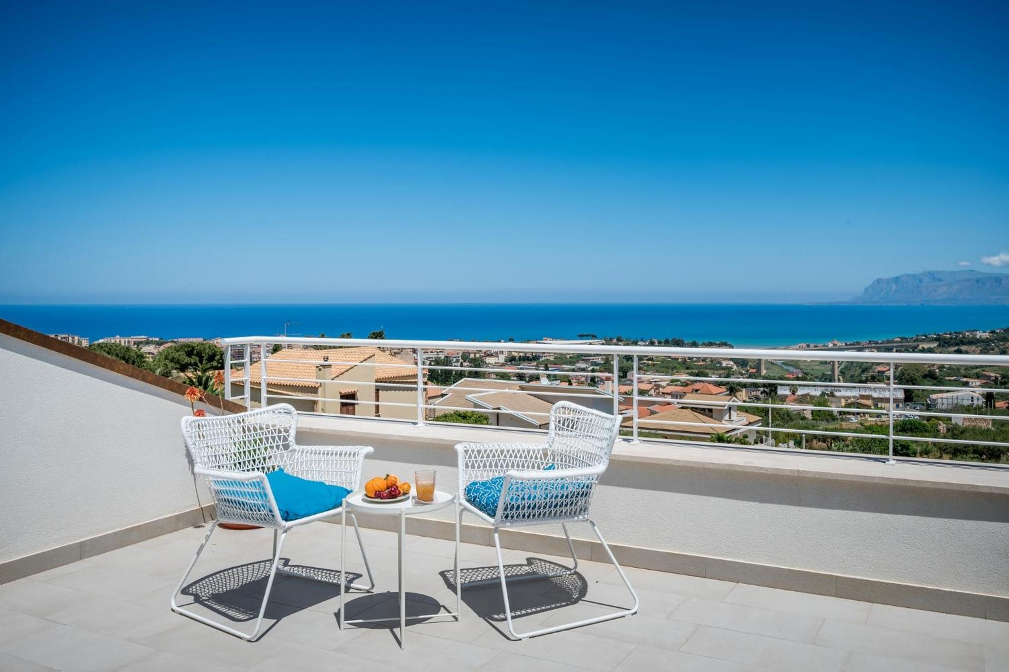 Villa Maria Con Piscina E Vista Mare Castellammare del Golfo Rom bilde
